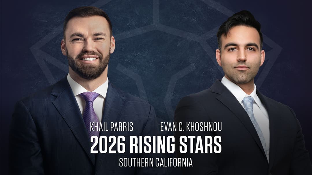 PARRIS Law Firm Attorneys Recognized as 2026 Southern California Rising Stars